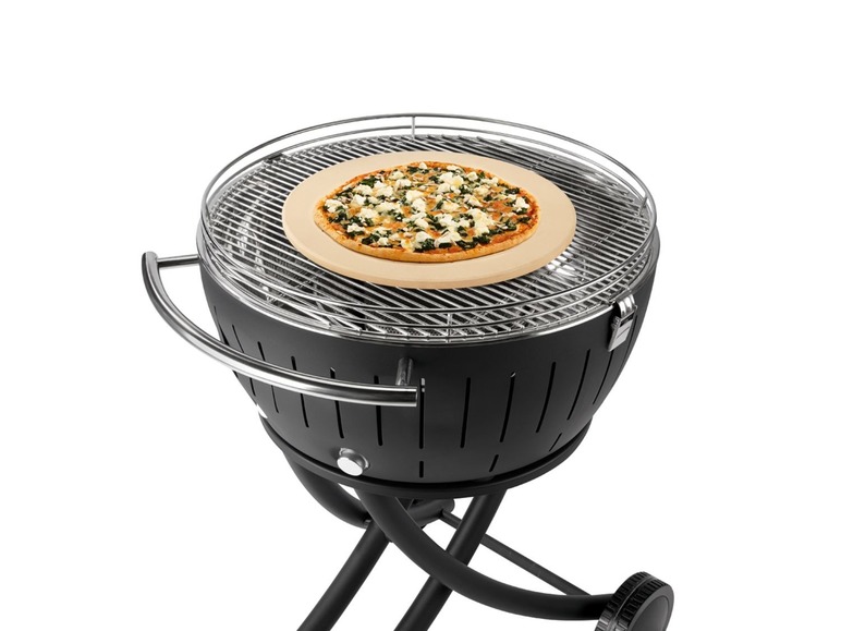 Gehe zu Vollbildansicht: Pizzastein, für Backofen und Grill, aus Cordierit-Backstein, feuchtigkeitsabsorbierend - Bild 4