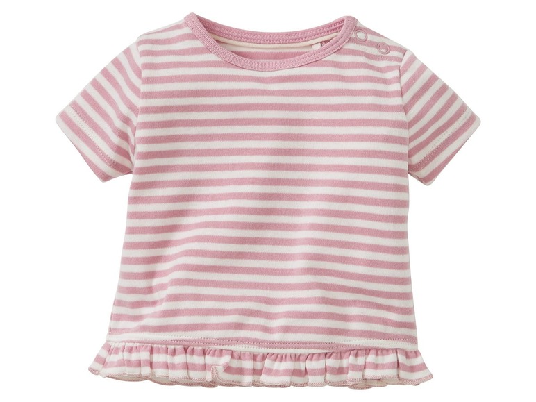 Gehe zu Vollbildansicht: LUPILU® PURE COLLECTION 3 Baby Mädchen T-Shirts - Bild 2