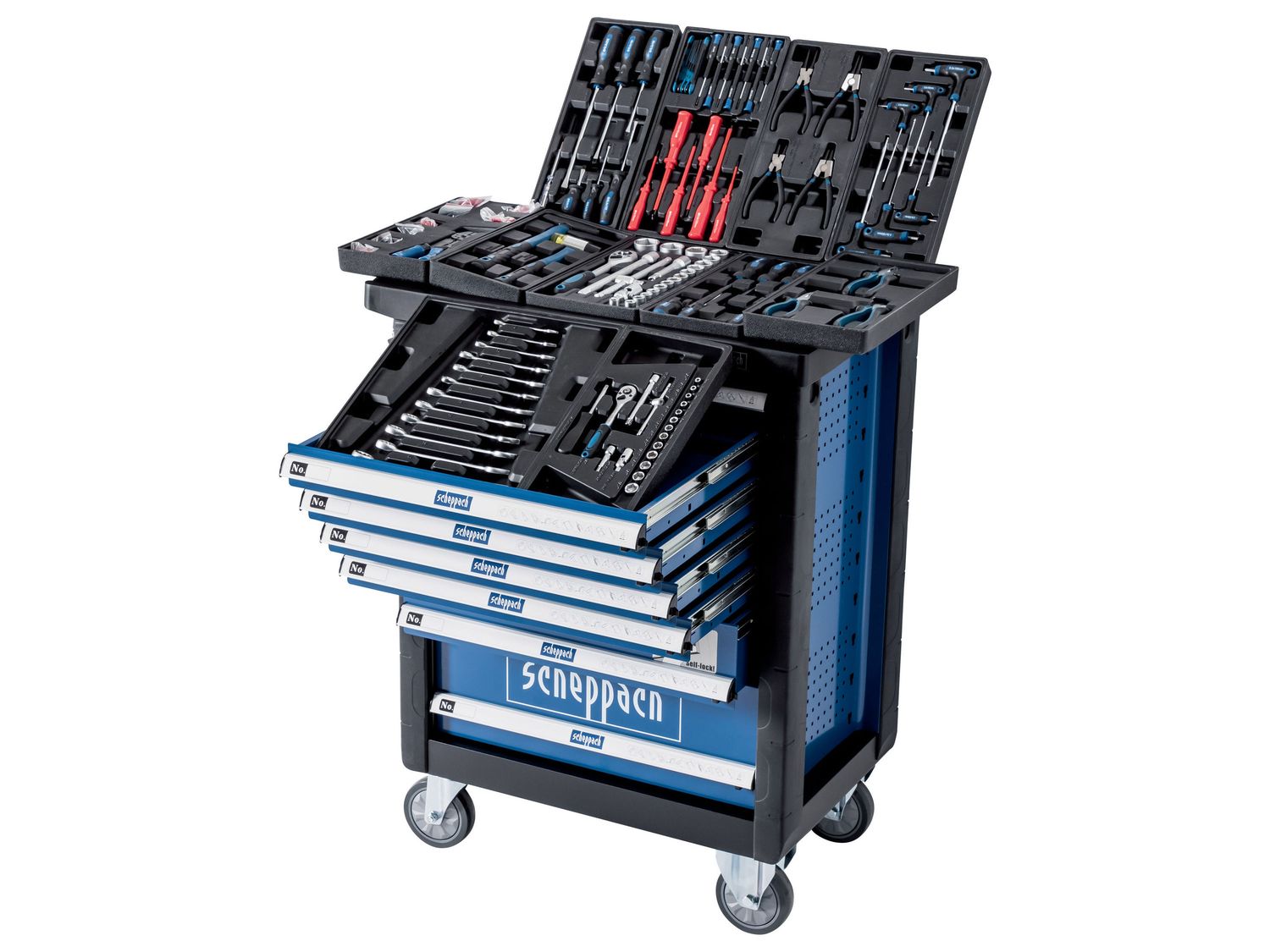 scheppach Werkstattwagen »TW1000«, 263-teiliges Zubehör | 04046664071402