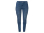 Blaue Skinny Jeans für Damen.