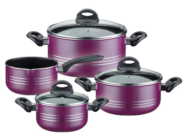 GSW Kochtopf-Set »Milano Color«, 7-teilig, gehärtete Leichtmetall-Legierung, aus Aluminium