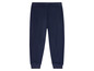 Dunkelblaue Jogginghose mit elastischem Bund.