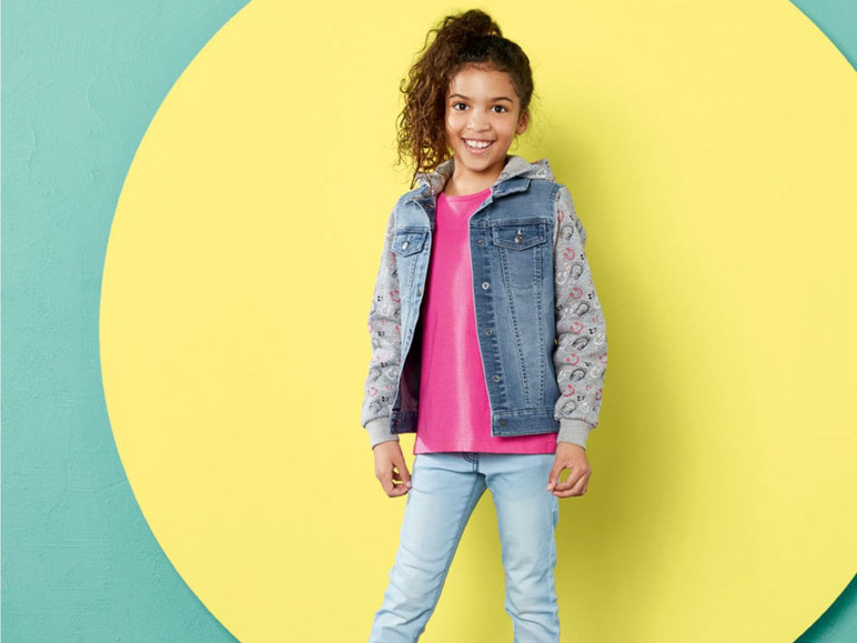 Gehe zu Vollbildansicht: PEPPERTS® Kinder Fashion Jeansjacke Mädchen, mit Baumwolle - Bild 3