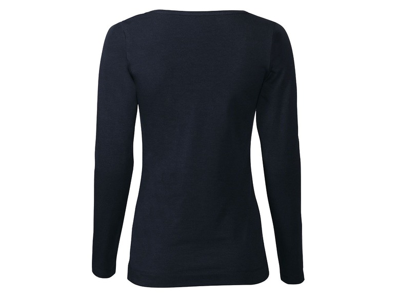 Gehe zu Vollbildansicht: ESMARA® Langarmshirt Damen, 2 Stück, in Single-Jersey-Qualität, aus Baumwolle und Elasthan - Bild 10
