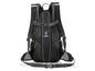 Schwarzer Rucksack mit Air-Streams Logo, Mesh-Panels und Brustgurt