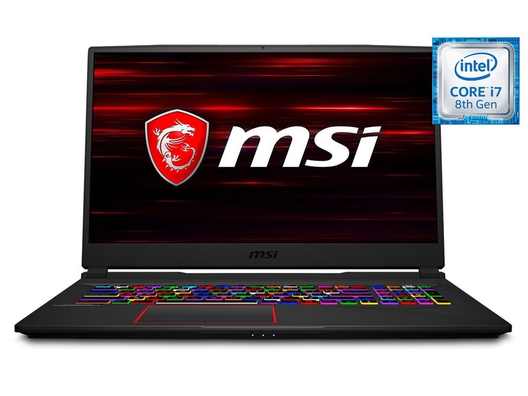 Gehe zu Vollbildansicht: MSI GE75 8SE-257DC Gaming Laptop - 17" FHD / i7-8750H / 16GB RAM / 256GB SSD / RTX 2060 6GB / Win 10 Home - Bild 1