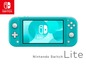 Eine türkisfarbene Nintendo Switch Lite Handheld-Konsole.