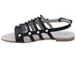 Schwarze Sandalen mit Blumenverzierung der Marke 'Jette'