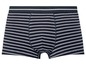 Ein Paar Boxershorts mit Streifen.