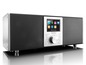 Ein silbernes Lenco Internet-Radio mit DAB+ und FM-Radio.