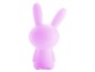 Ein rosa Spielzeug in Form eines Kaninchens.