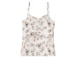 Ein weißes Tanktop mit Blumenmuster