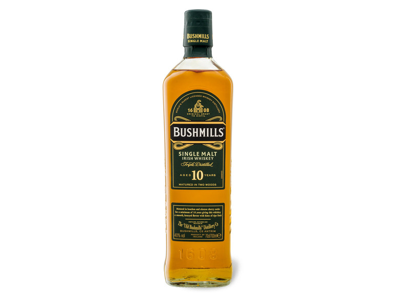 Gehe zu Vollbildansicht: BUSHMILLS Single Malt Irish Whiskey 10 Jahre 40% Vol - Bild 2