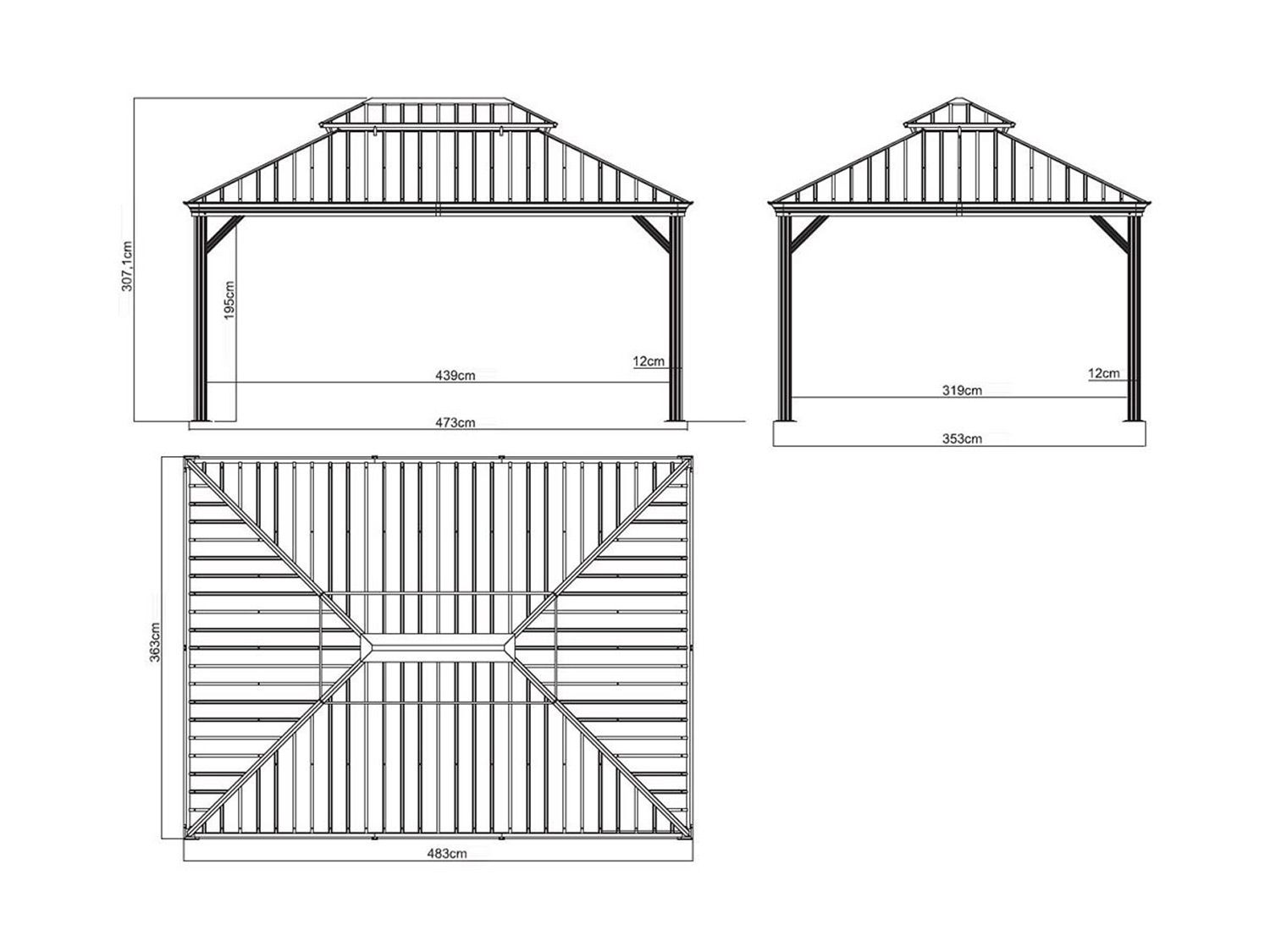 Thumbnail - SOJAG Canada Pavillon Messina (363x483x307cm)