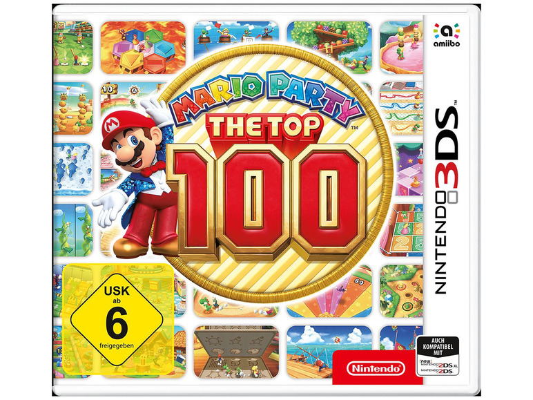 Gehe zu Vollbildansicht: Mario Party: The Top 100, für Nintendo 3DS, für 1- 4 Spieler, mit 100 Minispielen - Bild 1