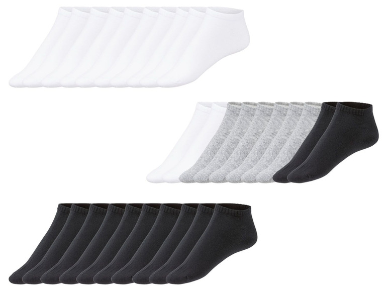 Weiße, graue und schwarze Socken