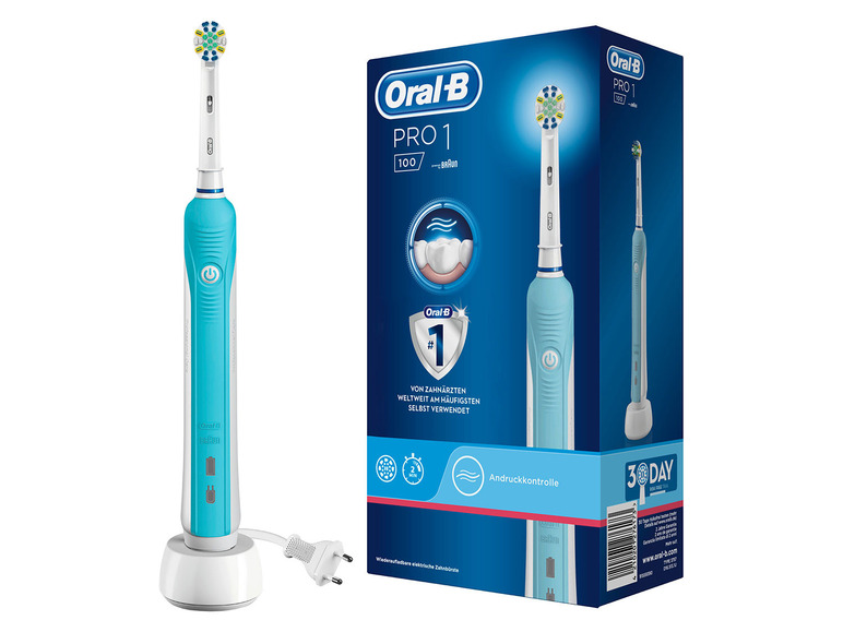 Gehe zu Vollbildansicht: Oral-B Elektrische Zahnbürste »Pro 1 100«, 2 Minuten Timer, mit 1 Aufsteckbürste - Bild 1