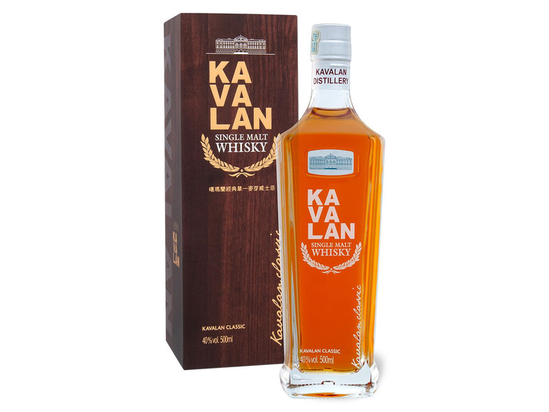 Gehe zu Vollbildansicht: Kavalan Classic Single Malt Whisky 40% Vol - Bild 1