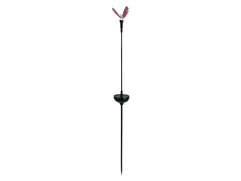 Gehe zu Vollbildansicht: MELINERA® Gartenstick, 2 Stück, Solarleuchte mit Schmetterling, 8 h Akkulaufzeit - Bild 7