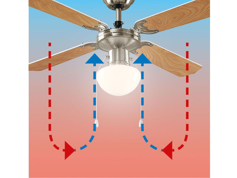 Gehe zu Vollbildansicht: LIVARNO home Deckenleuchte LED mit Ventilator - Bild 5