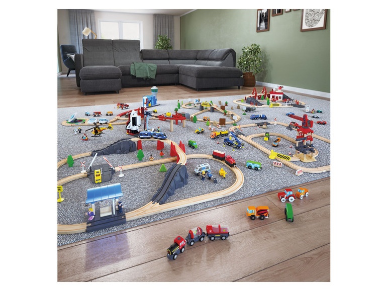 Gehe zu Vollbildansicht: Playtive Eisenbahn-Set, aus Echtholz - Bild 8