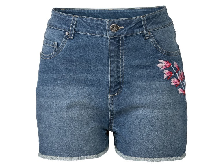 Gehe zu Vollbildansicht: ESMARA® Jeansshorts Damen, mit Reißverschluss, 5-Pocket-Style, mit Baumwolle und Elasthan - Bild 7