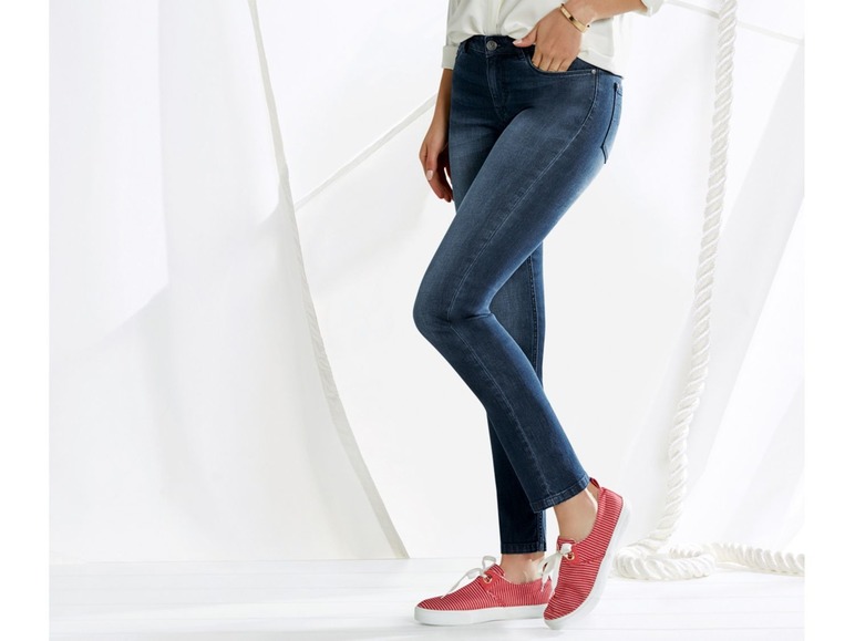 Gehe zu Vollbildansicht: ESMARA® Jeans Damen, Skinny Fit, Super-Stretch-Material, mit Baumwolle, mit Elasthan - Bild 5