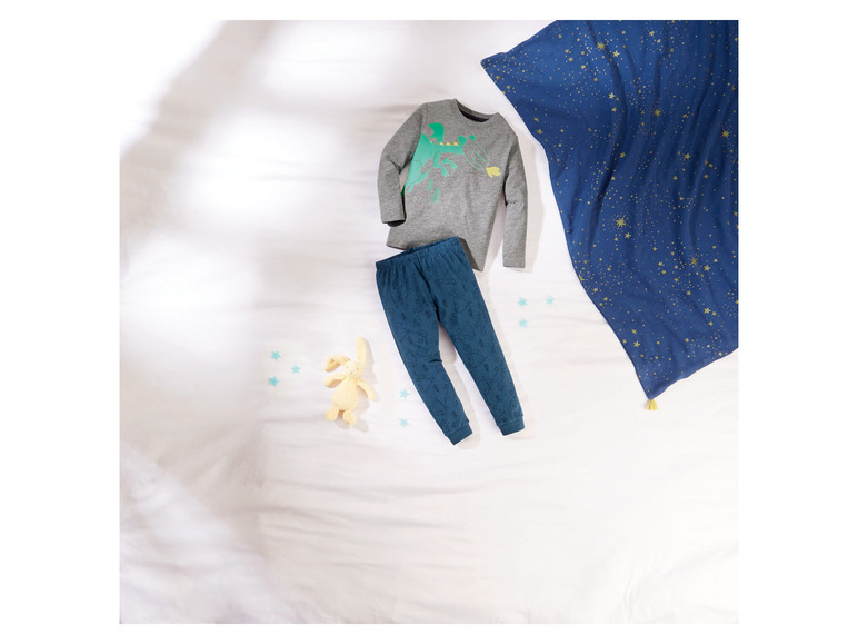 Gehe zu Vollbildansicht: lupilu Kleinkinder Jungen Pyjama, aus reiner Baumwwolle - Bild 13