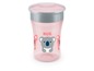 Ein rosa NUK-Trinkbecher mit Koala-Motiv.