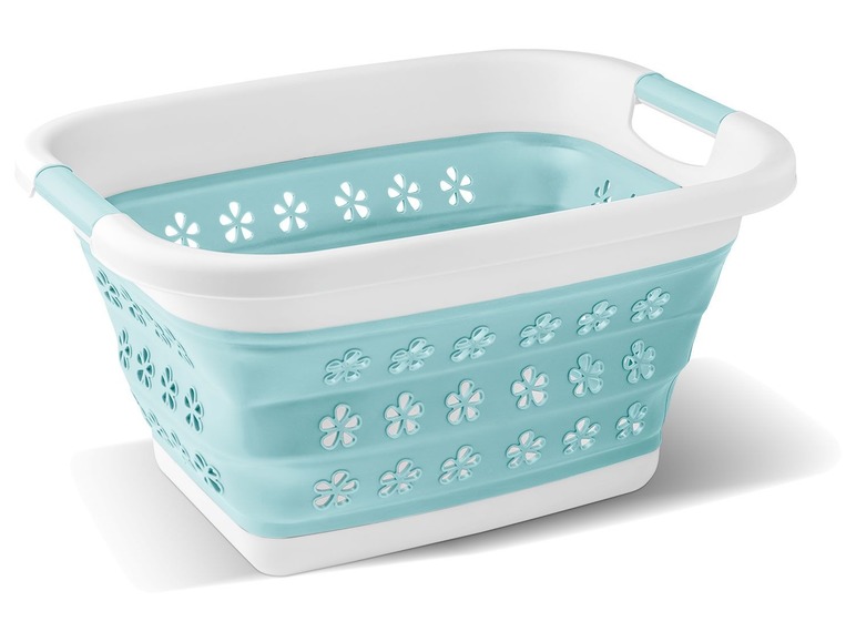 AQUAPUR® Wäschekorb, platzsparend faltbar, Rahmen mit …