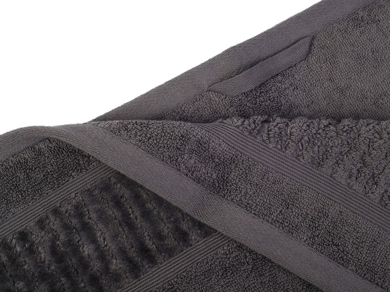 Gehe zu Vollbildansicht: Gözze Handtuch, 50 x 100 cm, reine Bio-Baumwolle, mit Bordüre und Kordelaufhänger, hochwertige Qualität - Bild 6
