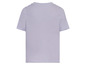 Lila T-Shirt mit kurzen Ärmeln.