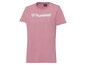 Rosa Hummel T-Shirt mit weißem Logo.