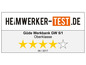 Heimwerker-Test.de bewertet die Güde Werkbank GW 5/1 als Oberklasse.