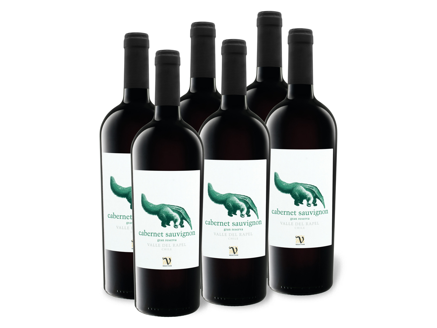 6 x 0,75-l-Flasche Weinpaket VIAJERO Cabernet Sauvigno…