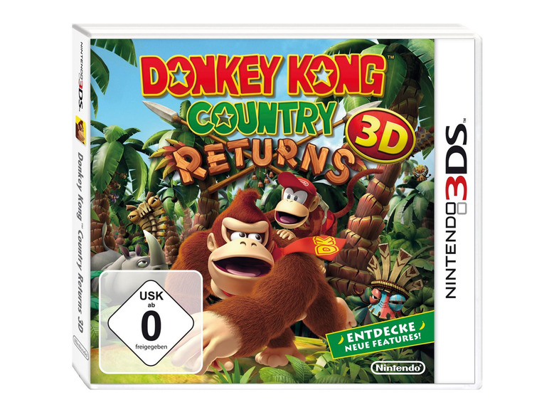 Gehe zu Vollbildansicht: Nintendo Donkey Kong Country Returns 3D Selects, für Nintendo 3DS - Bild 1