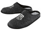 Graue Wollpantoffeln mit 'Legendary 97' Logo