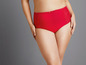 Rote Unterhose mit Spitze.