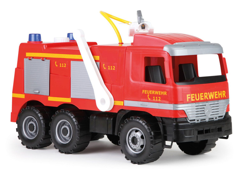 Gehe zu Vollbildansicht: LENA® GIGA TRUCKS Feuerwehr »Actros«, mit 12 Aufklebern, mit 8 Meter Strahl, ab 3 Jahren - Bild 1