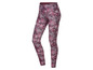 Schwarze und rosa Leggings mit abstraktem Muster.