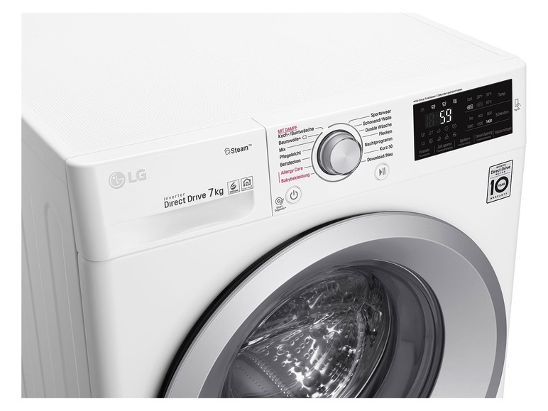Gehe zu Vollbildansicht: LG Waschvollautomat F14WM 7KS1, 7Kg - Bild 9