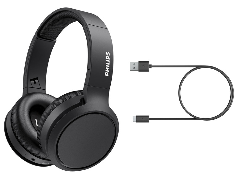 Gehe zu Vollbildansicht: PHILIPS Headband - Over-ear Headset mit Bluetooth TAH5205BK/00 - Bild 2