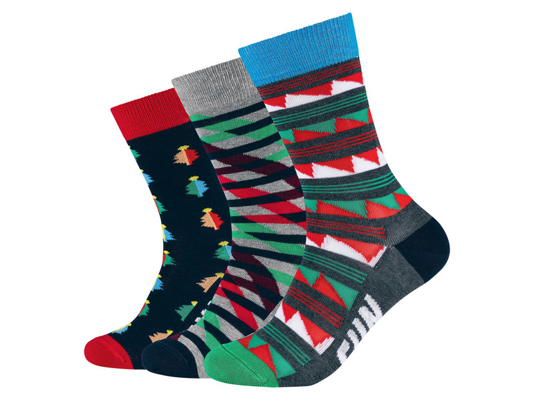 Gehe zu Vollbildansicht: Damen / Herren Fun Socks, 3 Paar, atmungsaktiv & superbequem - Bild 9