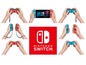 Nintendo Switch-Konsole und Joy-Con-Controller.