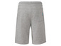 Graue Sweatshorts mit weißen Streifen und der Marke 'Selected Homme'.