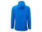 Ein blauer Fleece-Hoodie.