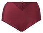 Bordeauxrote Damen-Slips mit Spitze