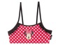 Minnie Mouse Badeanzug mit roten Punkten.