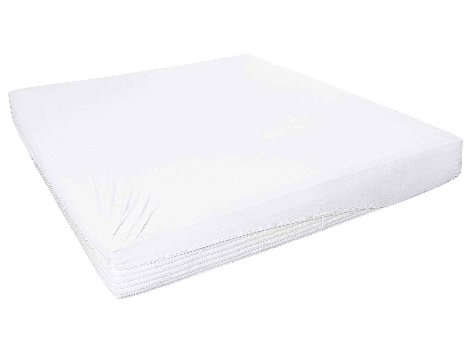 Primera Elastan-Jersey-Spannbetttuch mit Rundumgummi (Weiß, 140-160×200 cm) | 04002895149686