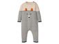 Baby Strampler mit Streifenmuster und süßem Tiermotiv.